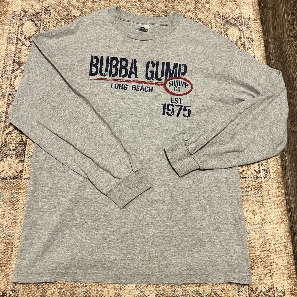 Large grey Bubba Gump longsleeve